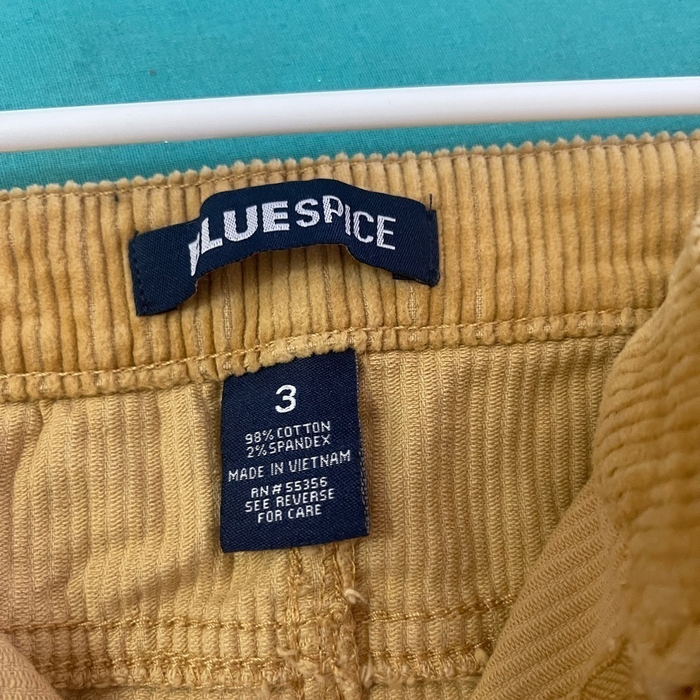 blue spice corduroy skirt size 3 - Picture 2 of 3